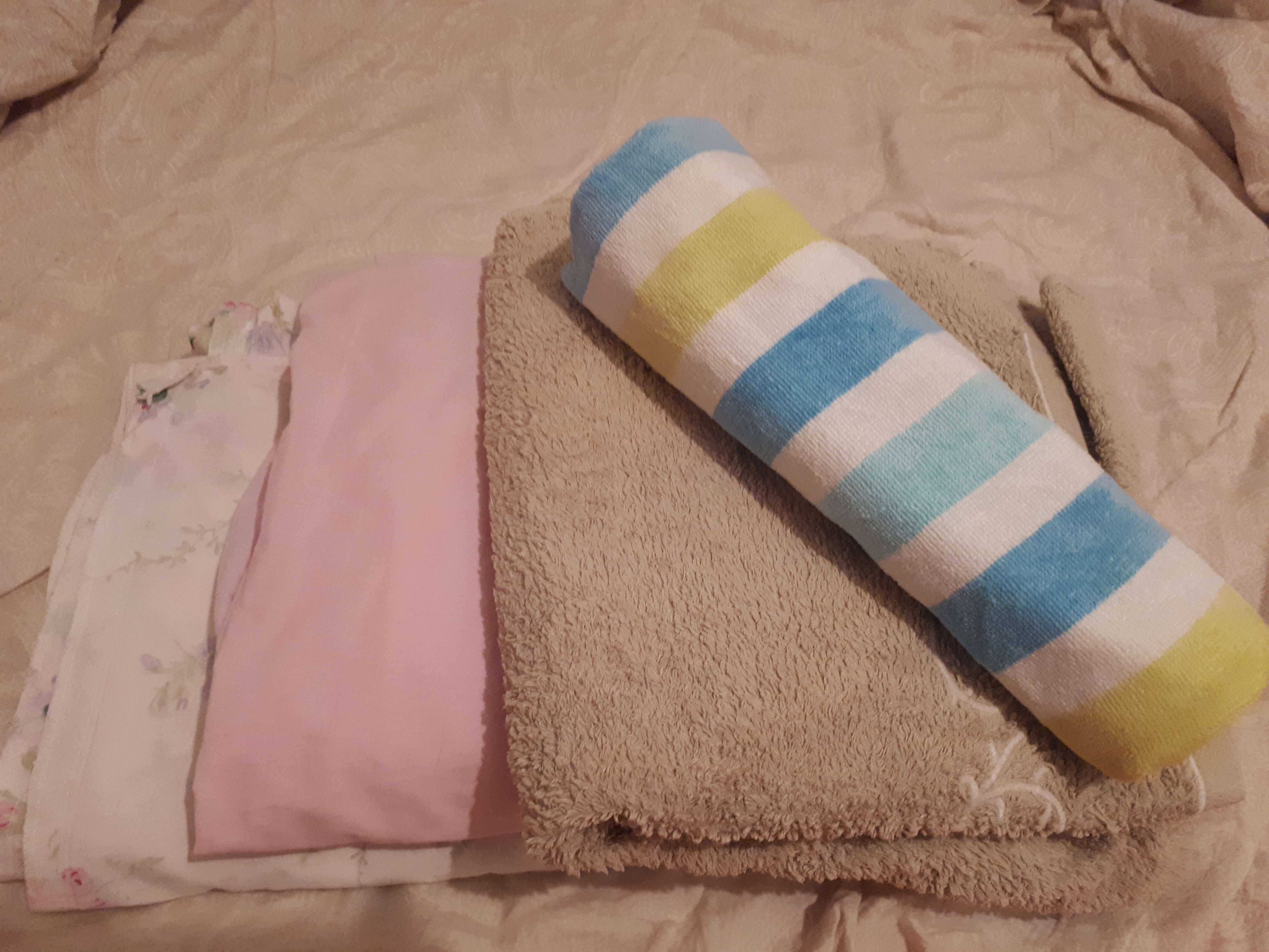 Bed sheets and towels